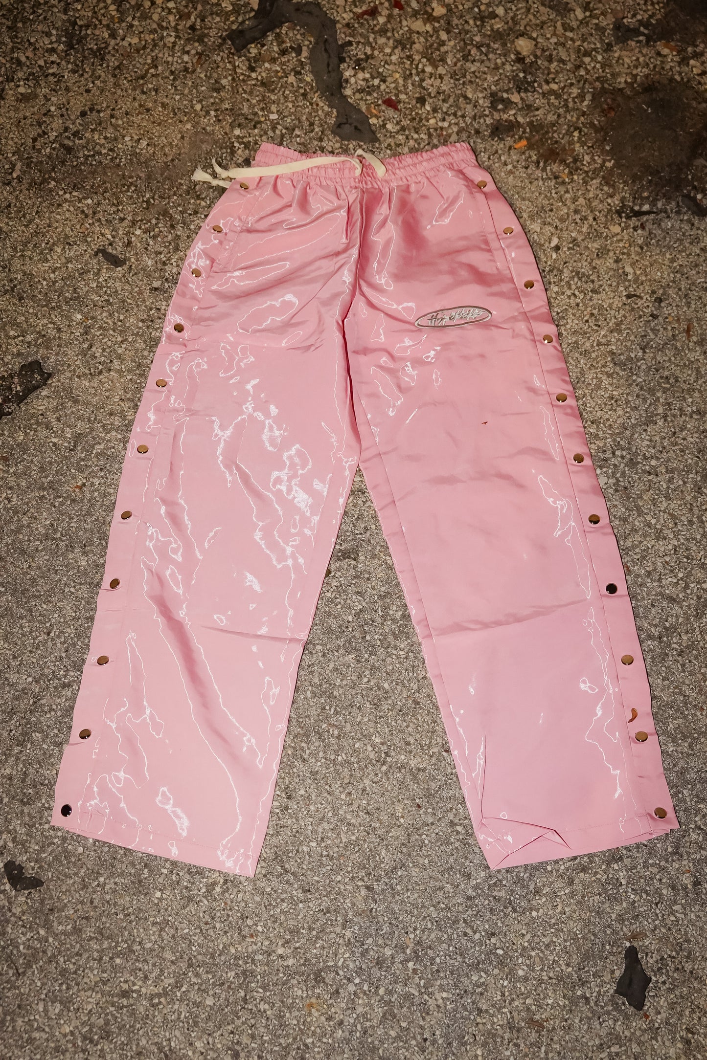 Button Down Nylon Pants